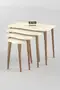 Zigon Coffee Table Wooden 4 Piece Square