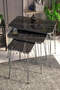Square Silver Wire Coffee Table Set
