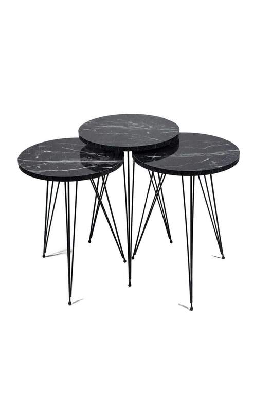 Black Wire Coffee Table Set Ellipse Black Wire Coffee Table Set Ellipse