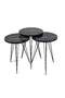 Black Wire Coffee Table Set Ellipse