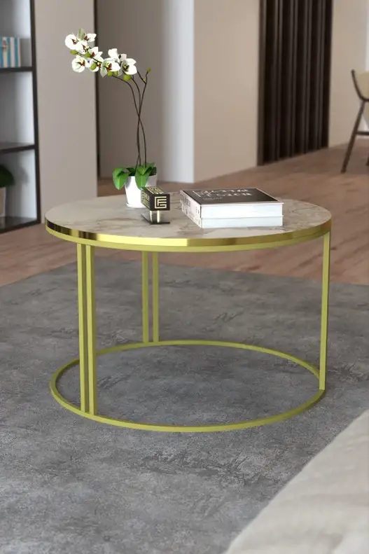 Middle Coffee Table Single Gold Luxury Special Middle Coffee Table Single Gold Luxury Special
