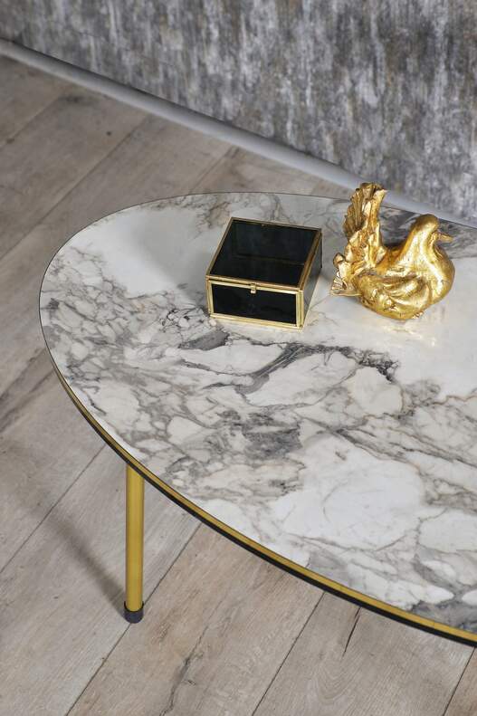 Gold Metal Double Gold Centre Coffee Table Ellipse Gold Metal Double Gold Centre Coffee Table Ellipse