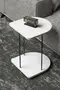 Wheeled Side Table Oval