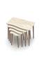 Zigon Coffee Table Wooden 4 Piece Square