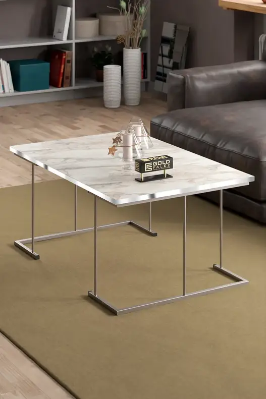 Solo Centre Coffee Table Silver Solo Centre Coffee Table Silver