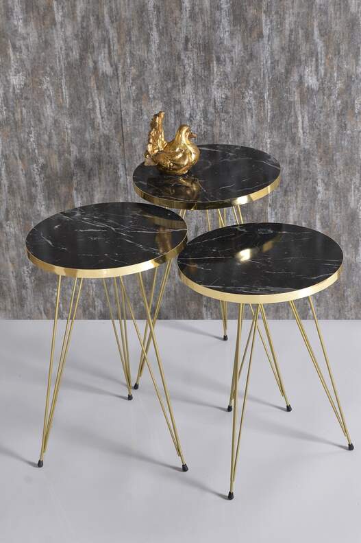 Gold Wire Zigon Coffee Table