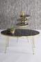 Gold Wire Zigon Coffee Table Set Ellipse