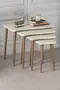 Zigon Coffee Table Wooden 4 Piece Square