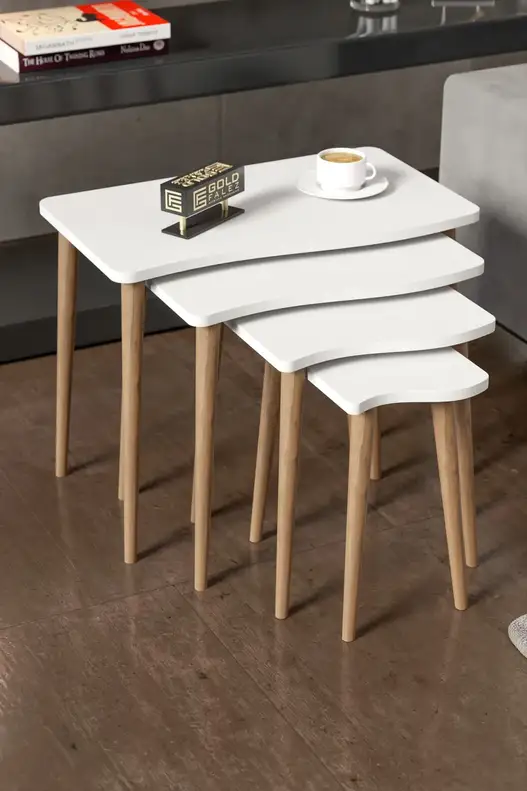Zigon Coffee Table Wooden 4 Piece Square Zigon Coffee Table Wooden 4 Piece Square
