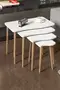 Zigon Coffee Table Wooden 4 Piece Square