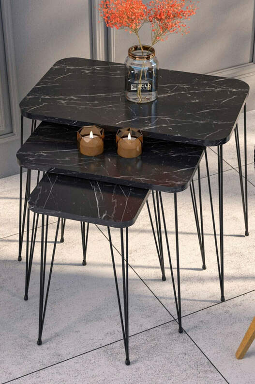 Black Wire Square Zigon Coffee Table Black Wire Square Zigon Coffee Table