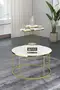 Coffee Table and Zigon Coffee Table Terra Set Gold