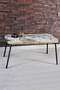 Black Metal Gold Centre Coffee Table Square