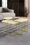 Solo Centre Coffee Table Zigon Coffee Table Gold Set