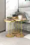 Coffee Table and Zigon Coffee Table Terra Set Gold