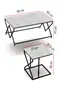 V Lux 5 Piece Center and Zigon Coffee Table Set