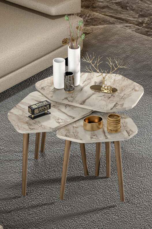 Trio 3 Wooden Zigon Coffee Table Trio 3 Wooden Zigon Coffee Table