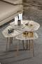 Trio 3 Wooden Zigon Coffee Table