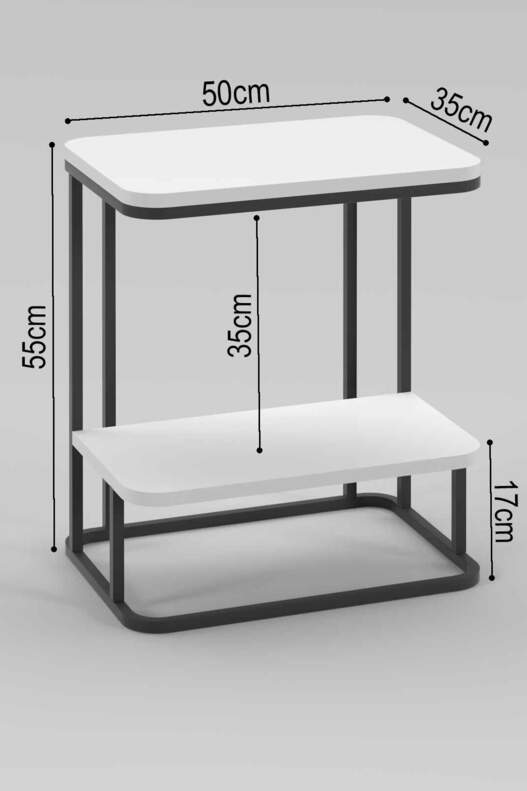 2-Tier Sofa Table Side Table