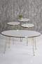 Gold Wire Double Gold Coffee Table Set Ellipse