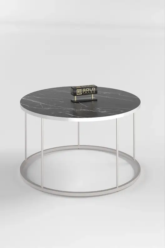 Coffee Table and Zigon Coffee Table Terra Set Silver Coffee Table and Zigon Coffee Table Terra Set Silver