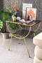 Double Strip Metal Side Table Bedside Table