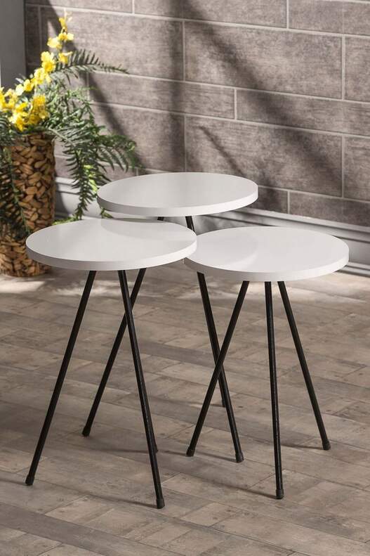 Black Metal Coffee Table Set Ellipse Black Metal Coffee Table Set Ellipse