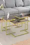 Solo Centre Coffee Table Zigon Coffee Table Gold Set