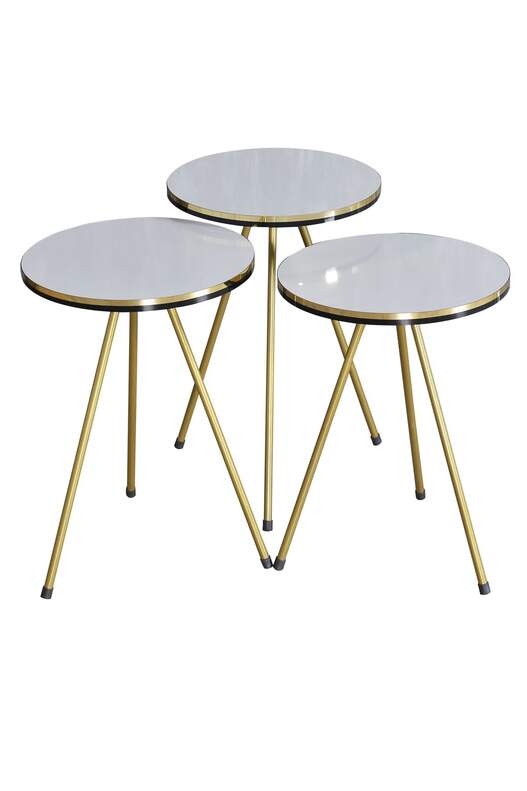 Gold Metal Double Gold Zigon Coffee Table Gold Metal Double Gold Zigon Coffee Table