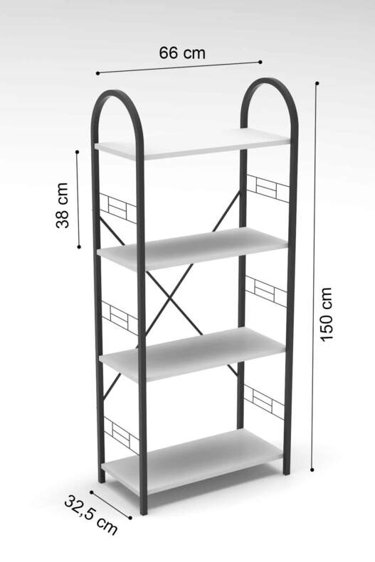 Bohemian 4 Shelf Bookcase Bohemian 4 Shelf Bookcase