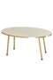 Gold Metal Centre Coffee Table Ellipse