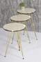 Gold Wire Double Gold Coffee Table Set Ellipse