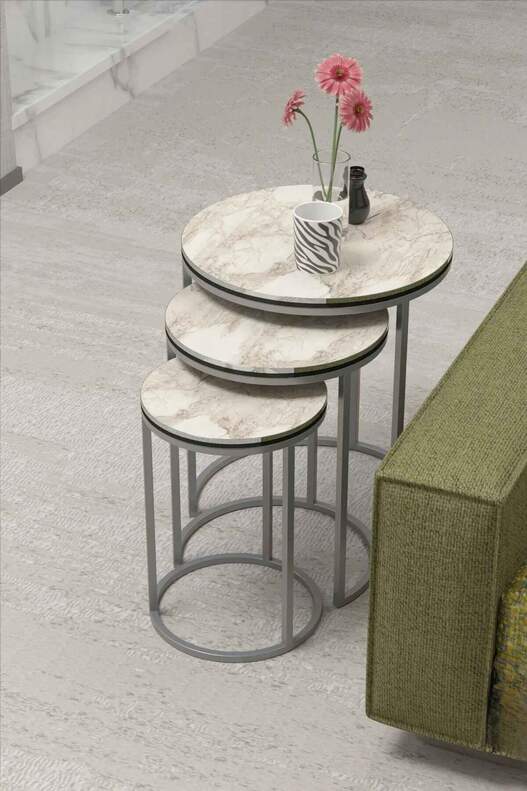 Zigon Coffee Table Silver C Lux