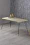 Black Wire Gold Coffee Table Set Square