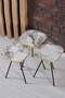Black Metal Square Gold Zigon Coffee Table