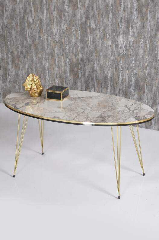 Gold Wire Double Gold Coffee Table Set Ellipse Gold Wire Double Gold Coffee Table Set Ellipse