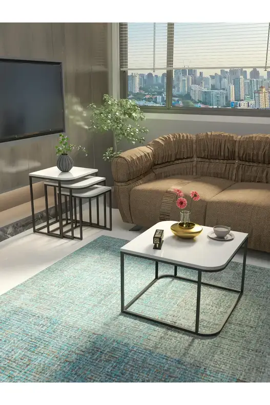 Damla Center and Zigon Coffee Table Set Damla Center and Zigon Coffee Table Set