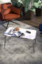 Black Wire Silver Centre Coffee Table Square