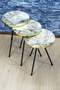 Black Metal Gold Zigon Coffee Table