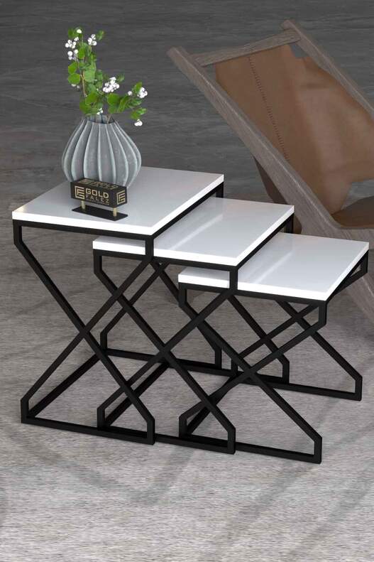 V Lux 3 Piece Zigon Coffee Table V Lux 3 Piece Zigon Coffee Table