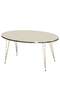 Gold Wire Double Gold Coffee Table Set Ellipse
