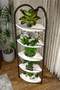 Bohemian Corner Flower Bed with 5 Shelves