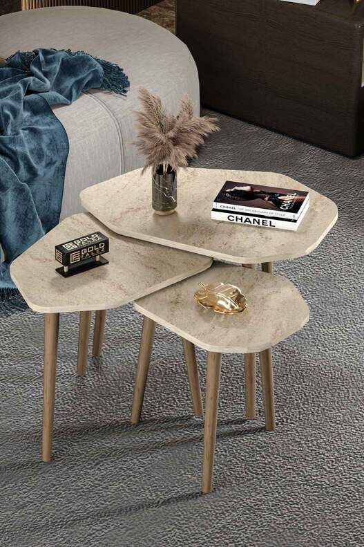 Trio 3 Wooden Zigon Coffee Table Trio 3 Wooden Zigon Coffee Table