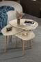 Trio 3 Wooden Zigon Coffee Table