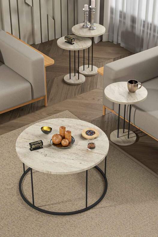 Coffee Table and Zigon Coffee Table Terra Set
