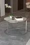 Middle Coffee Table Single Silver Luxury Special