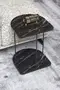 Wheeled Side Table Oval