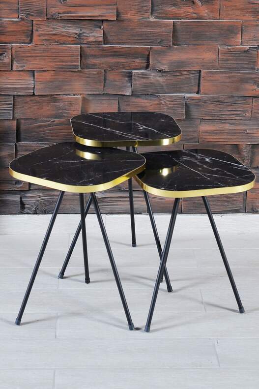 Black Metal Square Gold Zigon Coffee Table Black Metal Square Gold Zigon Coffee Table