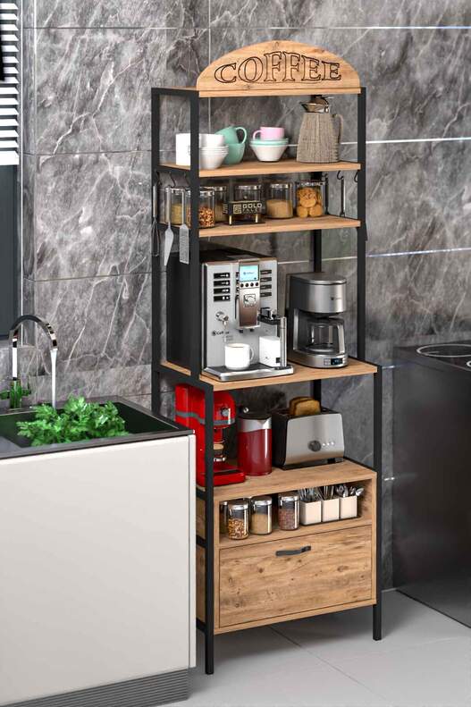 Multipurpose Coffee and Kitchen Shelf Multipurpose Coffee and Kitchen Shelf