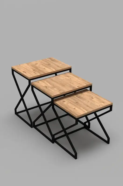 V Lux 3 Piece Zigon Coffee Table